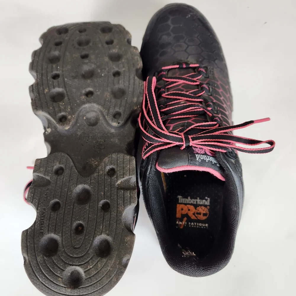 Women's Timberland PRO® Powertrain Sport Alloy Toe Work Sneaker size 8.5